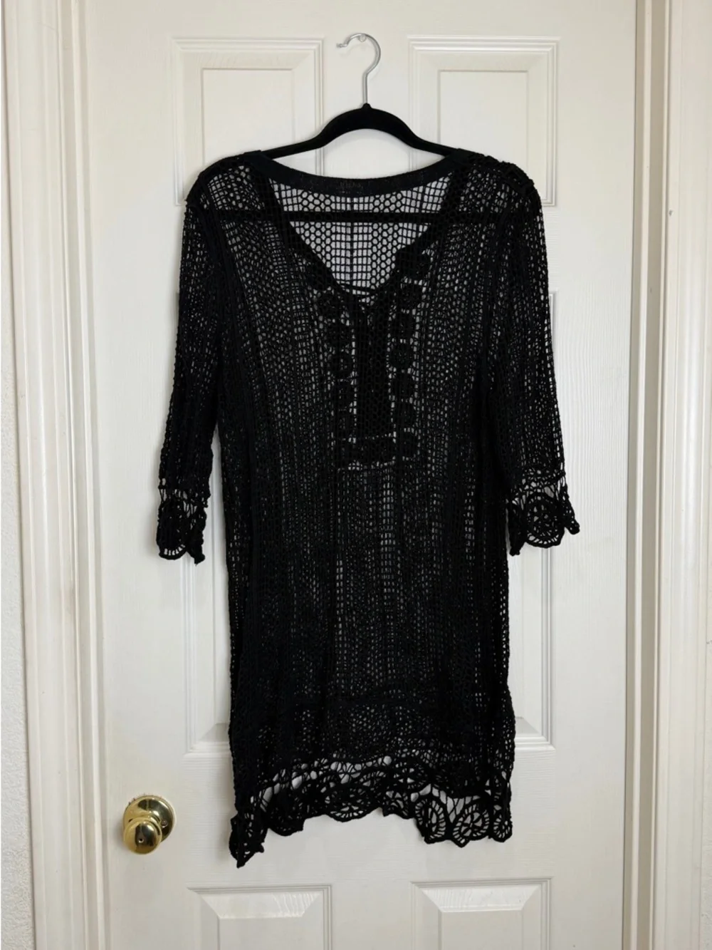 Francesca’s  Crochet Swim Cover-Up Dress size S